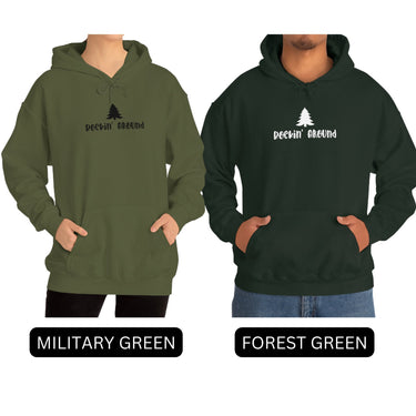 Christmas Tree Rockin Round Hoodie for Men